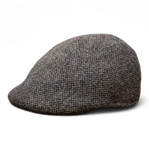 Flatcap Harris Tweed Ohrenklappen - Braun