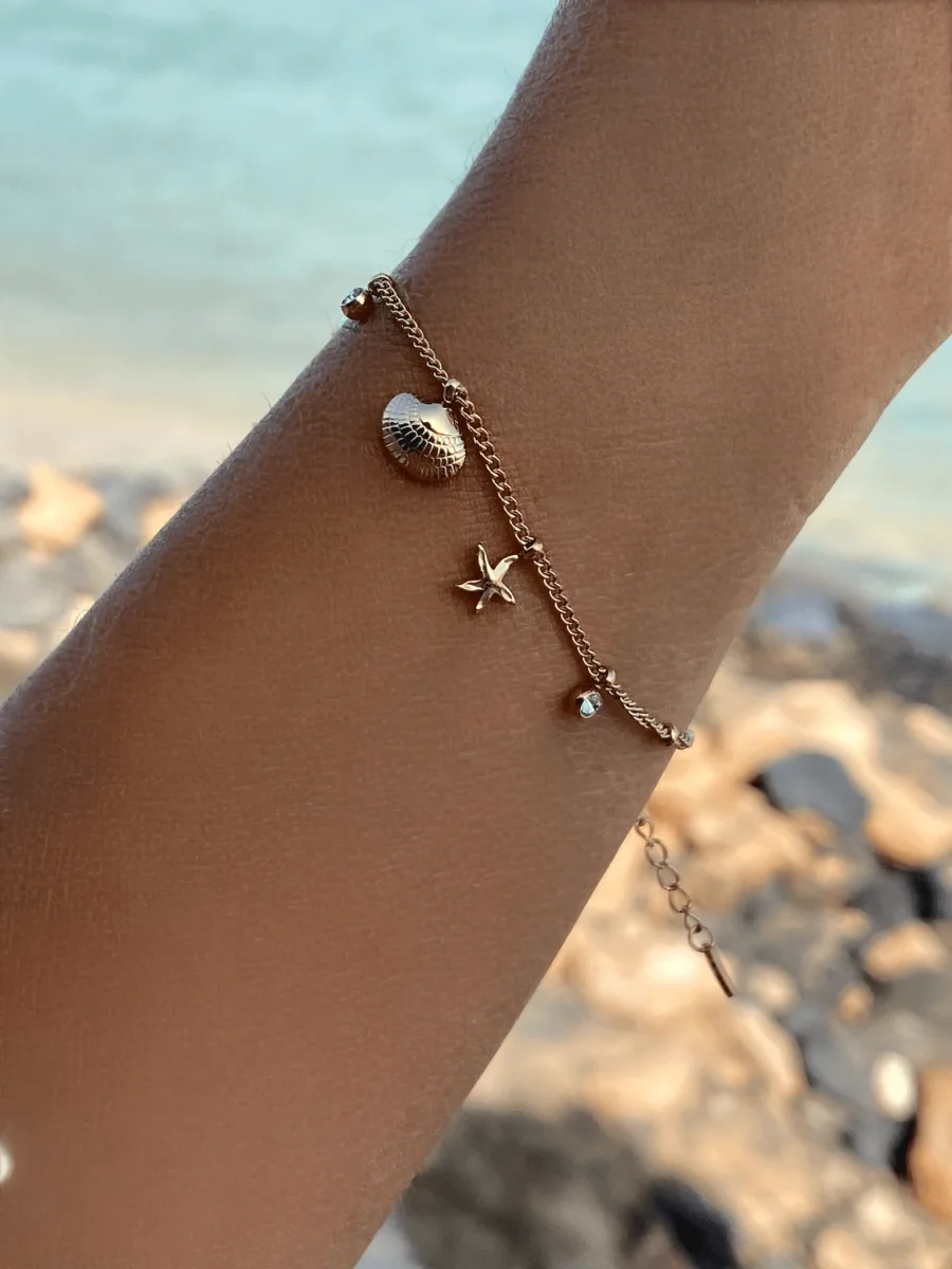 Armband mit Muscheln und Seestern – Bild 8