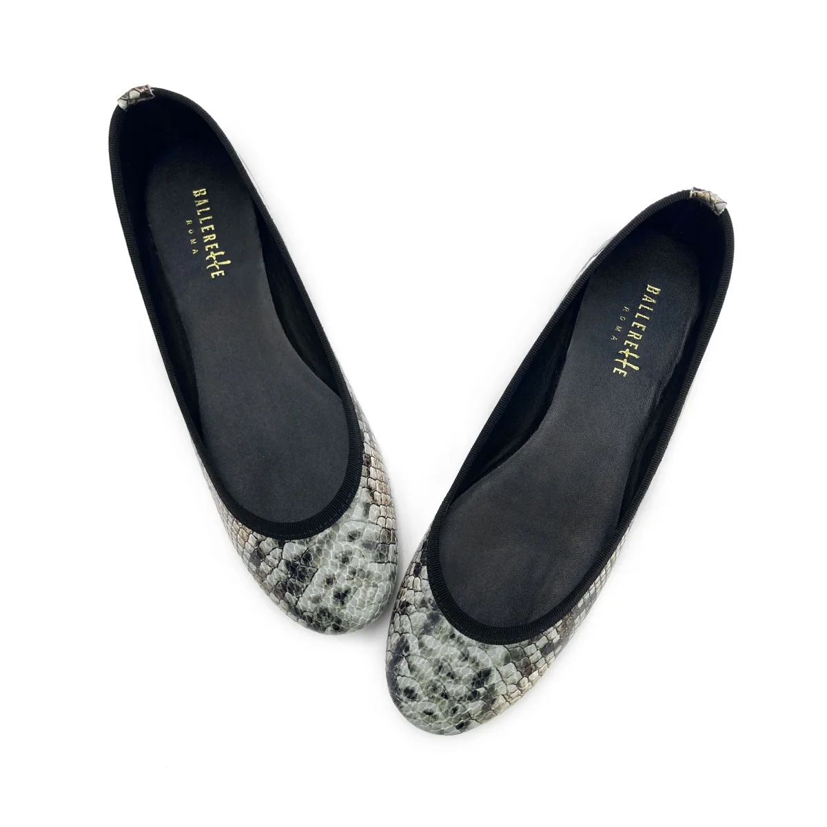 Ballerine animalier pitonate in pelle – Bild 3