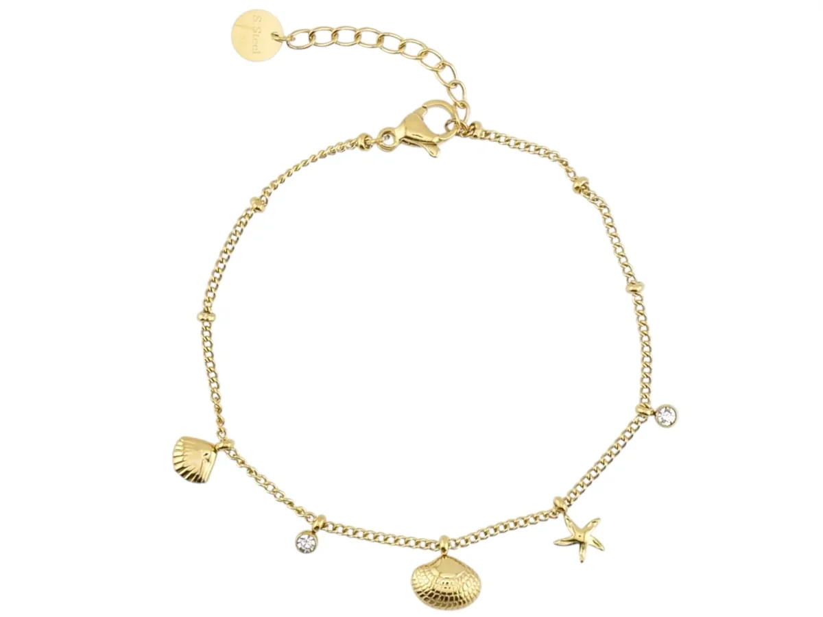 Armband mit Muscheln und Seestern – Bild 2