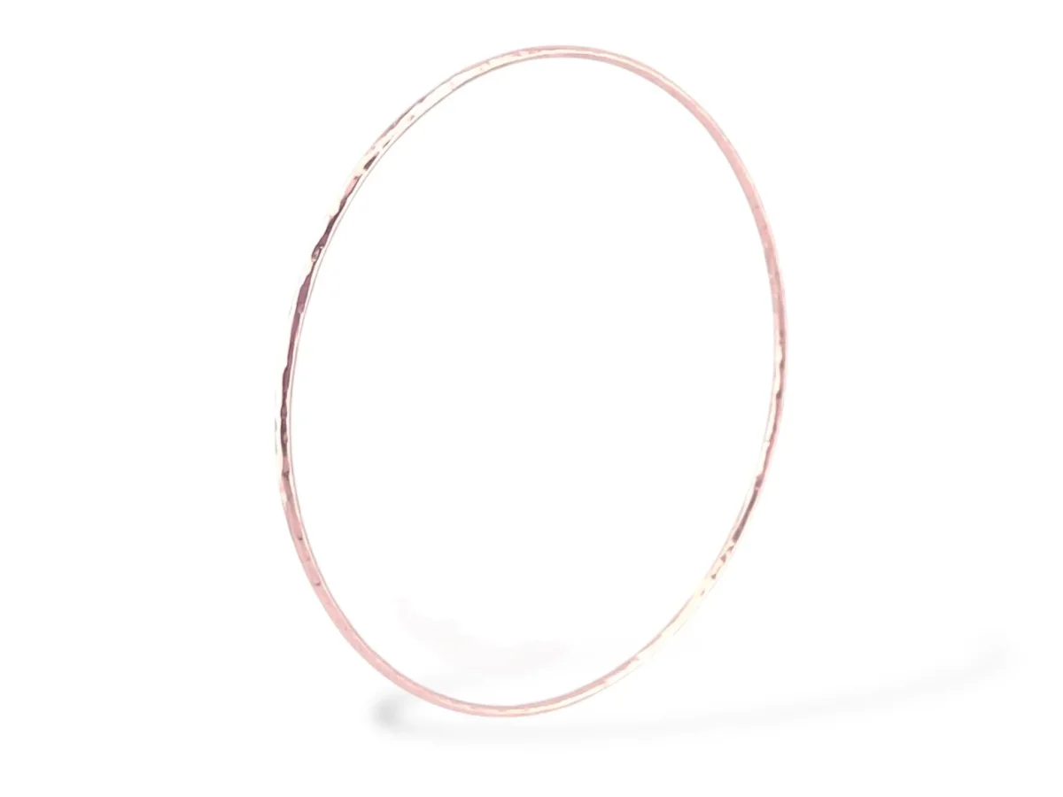 Gehämmerter Layering Armreif Roségold