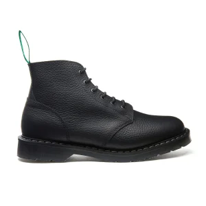Astronaut Boot 6-Loch - Schwarzes Narbenleder
