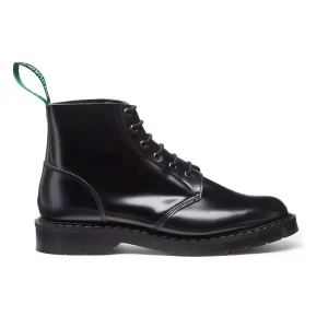 Astronaut Boot 6 Eye - Black Hi Shine