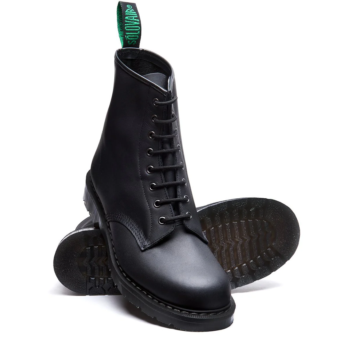 Derby Boot 8-Loch - Schwarz Gewachst – Bild 4