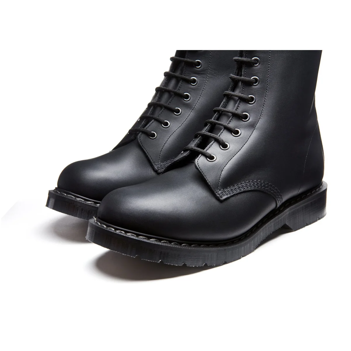 Derby Boot 8-Loch - Schwarz Gewachst – Bild 5