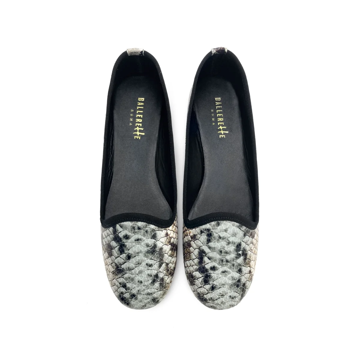 Slippers donna animalier pitonate in pelle – Bild 2
