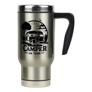 Edelstahl-Thermobecher für Camping und Outdoor Erlebnisse ‘Camper on Tour’ 470ml
