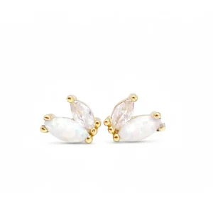 Ohrstecker Opal Schmetterlinge
