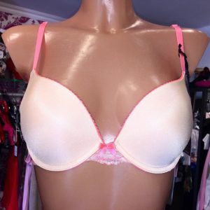 Schalen BH, After Eden, Spitze, Pfirsich, Push up