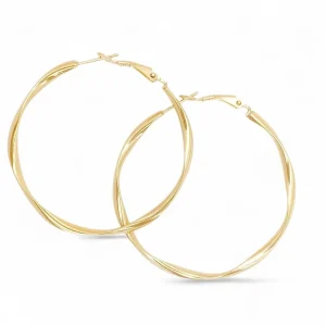 Creolen Twisted Gold